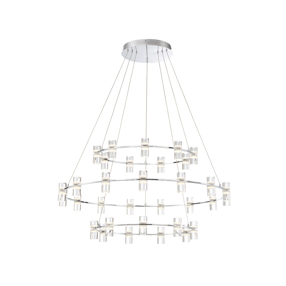Netto, LED Chandelier, Large, Chr