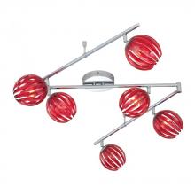 Eurofase 23208-025 - Cosmo, 6LT Track, Chrome, Red