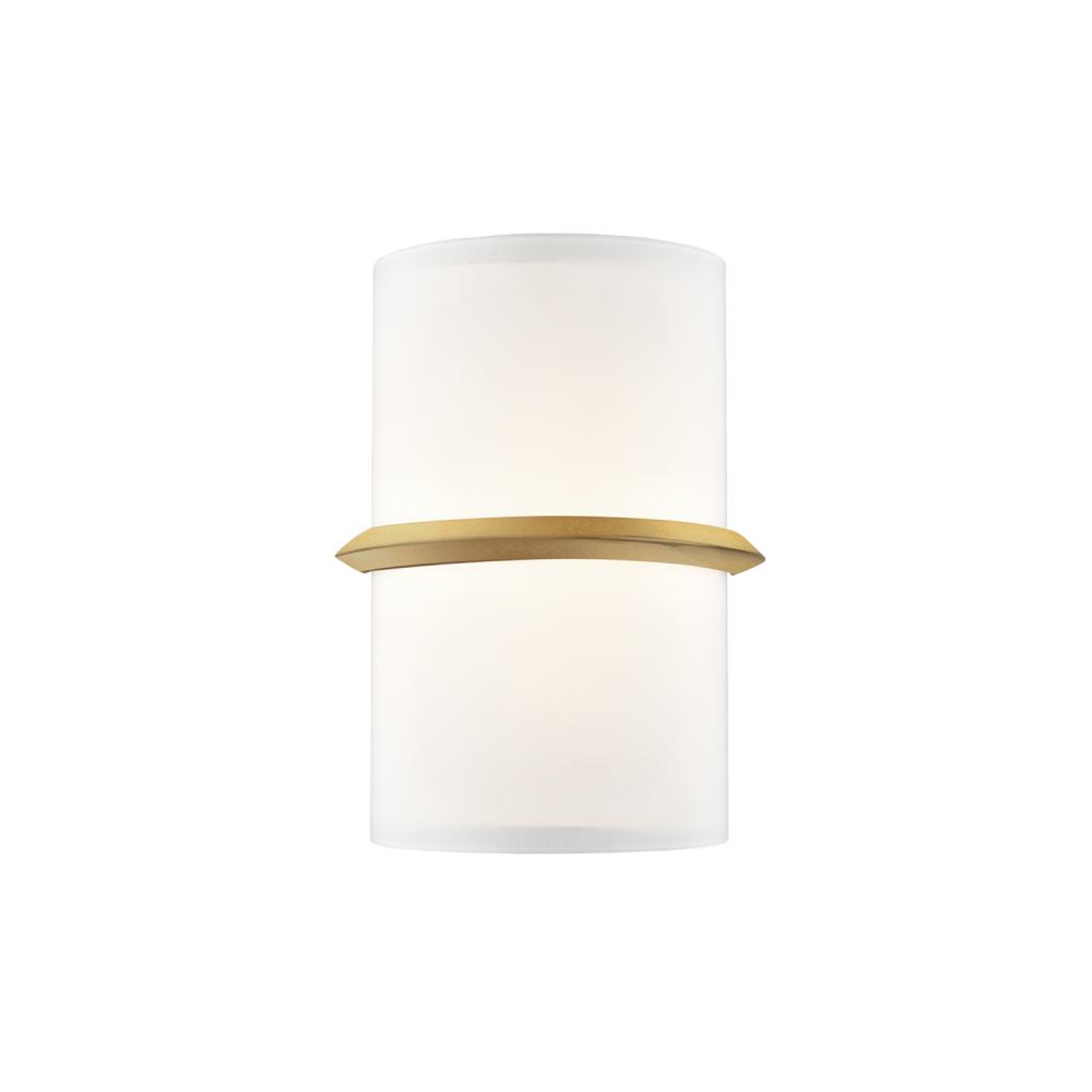 Pondi 9-in Brushed Gold LED Wall Sconce