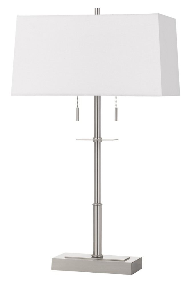 60W X 2 Norwich Metal Table Lamp With Fabric Shade