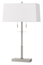 CAL Lighting BO-2802TB - 60W X 2 Norwich Metal Table Lamp With Fabric Shade