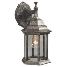 Galaxy Lighting 301830AS - Outdoor Cast Aluminum Lantern - Antique Silver w/ Clear Beveled Glass