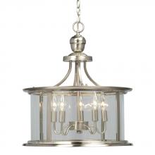 Galaxy Lighting 912301BN - Pendant - Brushed Nickel with Clear Glass