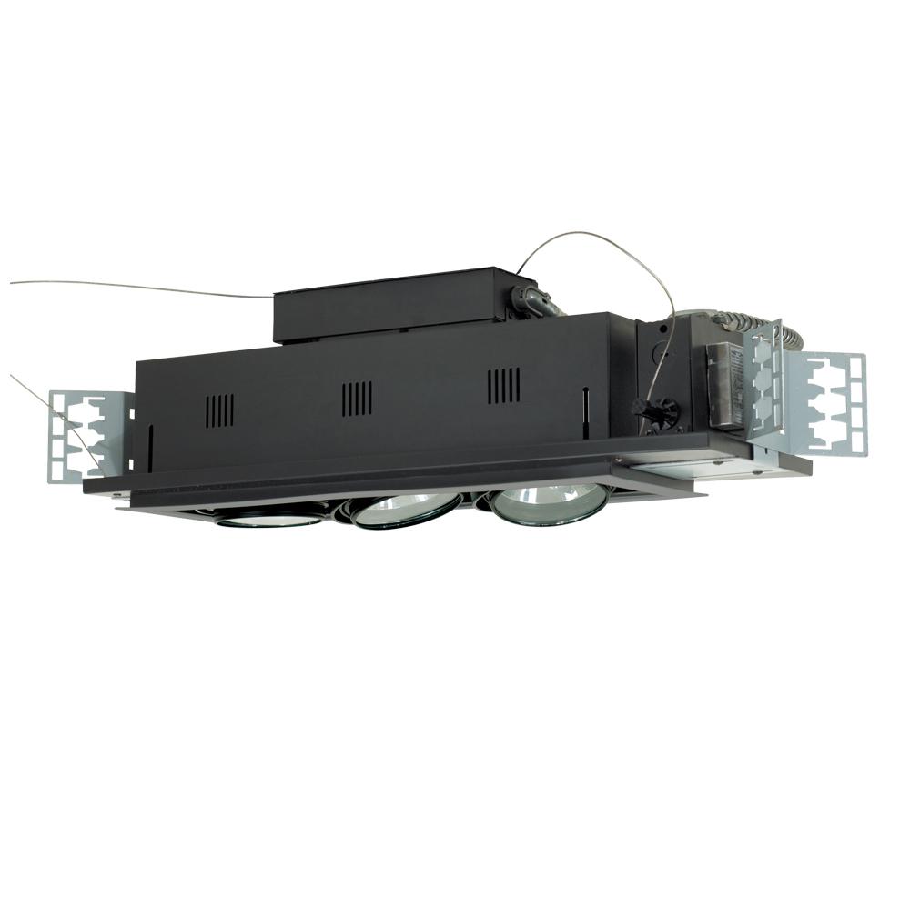 3-Light Double Gimbal Linear Recessed Low Voltage Fixture
