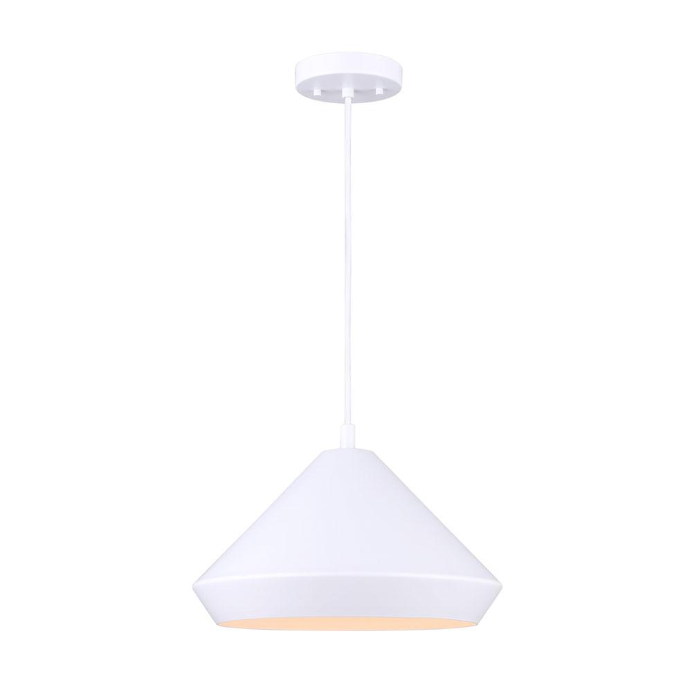 BYCK, IPL1020A13WH, MWH Color, 1 Lt 12.75" Width Pendant, 60W Type A