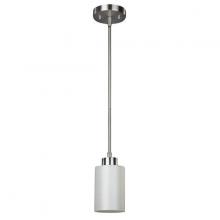 Canarm IPL359A01BPT - Margo, 1 Lt Rod Pendant, Line Painted Glass, 100W Type A, 5 .75 IN W x 58 .25 IN H