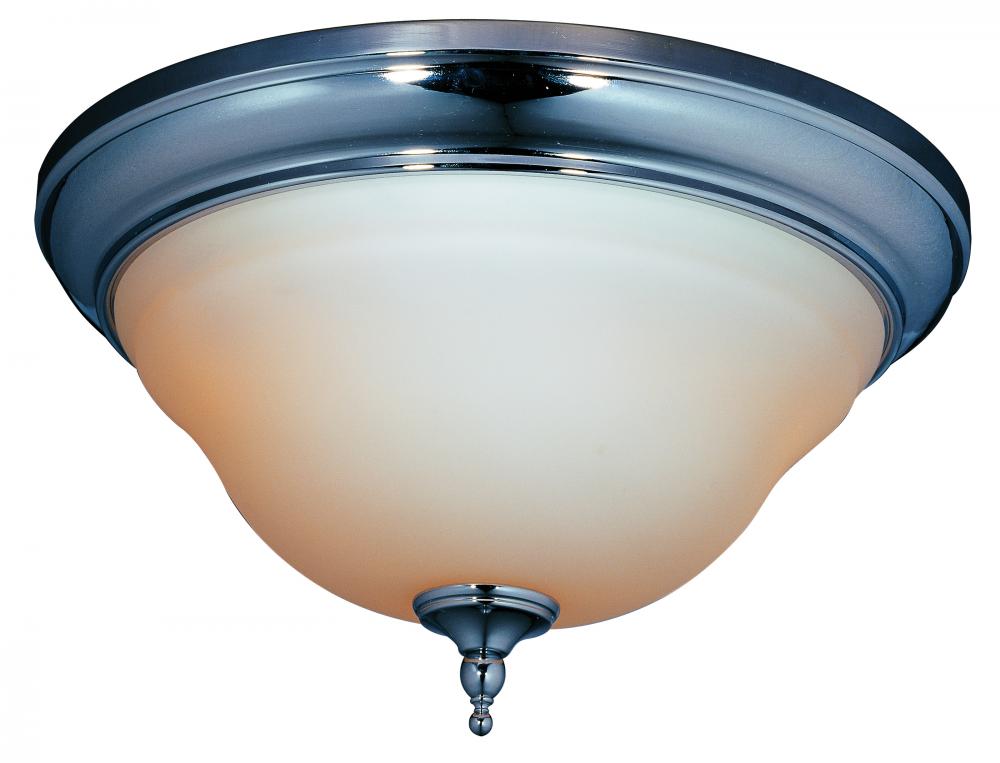 World Imports Montpellier 2-Light Oil-Rubbed Bronze Ceiling Flushmount WI838688 