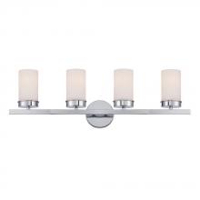 World Imports Kandinsky Collection Chrome Sconce with Opal Glass Shade WI972808 