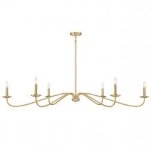 Savoy House Meridian M100119NB - 6-Light Chandelier in Natural Brass