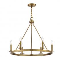Savoy House Meridian M10093NB - 6-Light Chandelier in Natural Brass