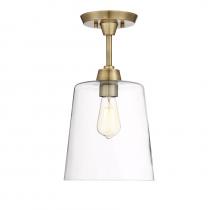 Savoy House Meridian M60010NB - 1-Light Ceiling Light in Natural Brass