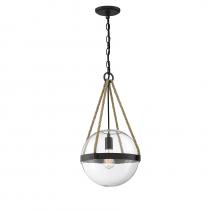 Savoy House Meridian M70090ORB - 1-Light Pendant in Oil Rubbed Bronze