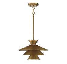 Savoy House Meridian M70096NB - 1-Light Pendant in Natural Brass
