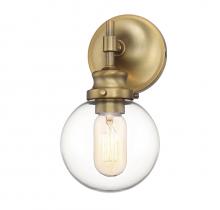 Savoy House Meridian M90024NB - 1-Light Wall Sconce in Natural Brass