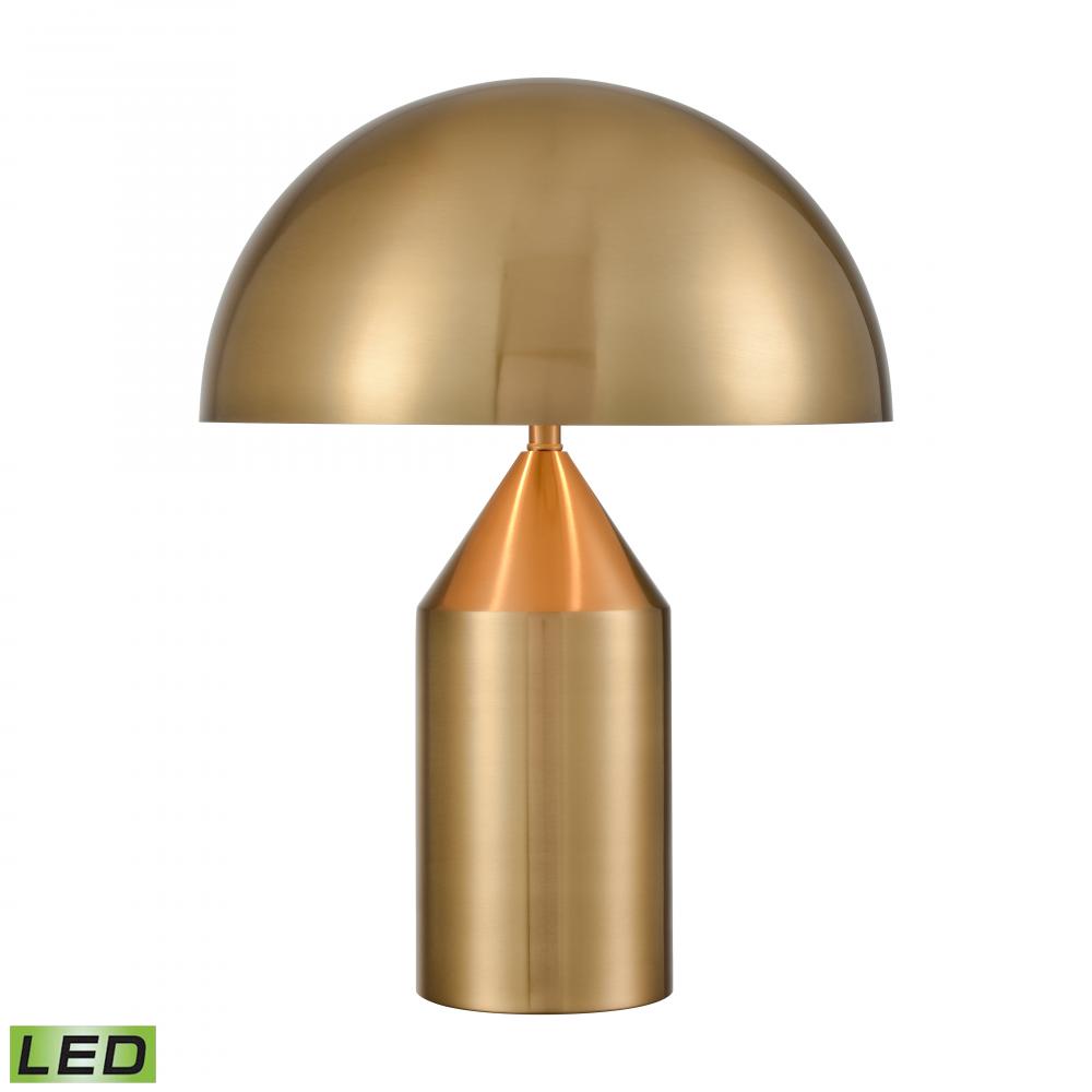 Pilleri 22'' High 2-Light Desk Lamp - Brass - Includes LED Bulb
