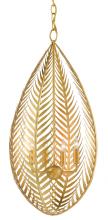 Currey 9000-0783 - Queenbee Palm Gold Chandelier